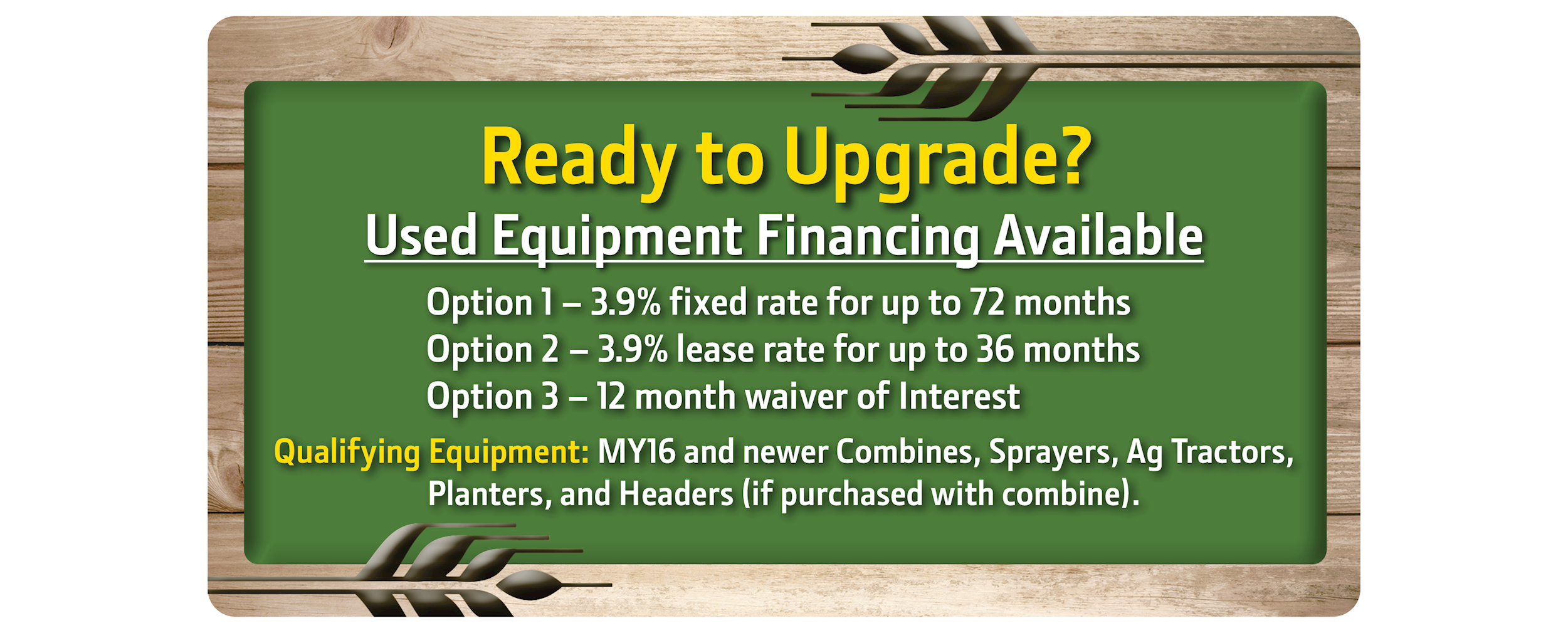 John Deere Used Equipment on Sale